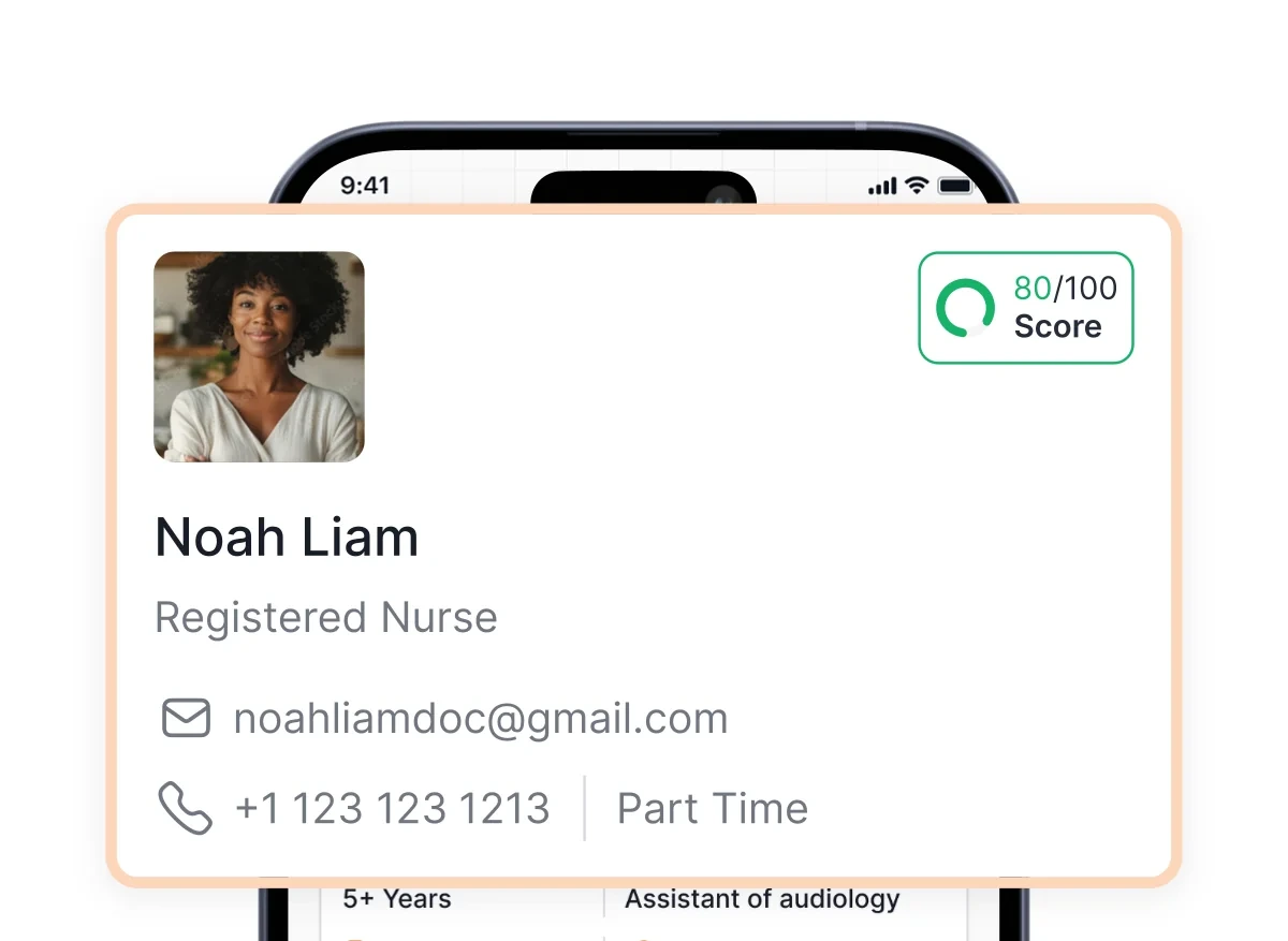 Sample verified AI interview scorecard on a KeRaeva professional profile