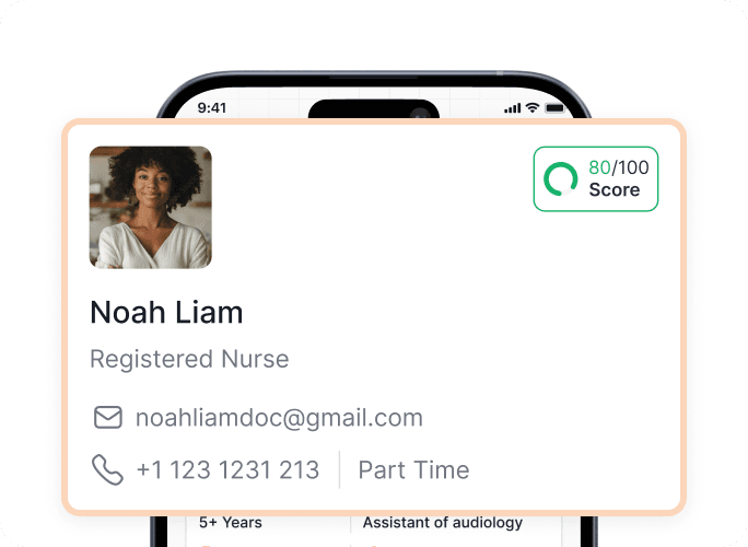 Verified score card showing Noah Liam profile
